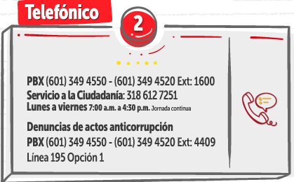 CanalesAtención Web 2026 ATENCIÓN TELEFÓNICA