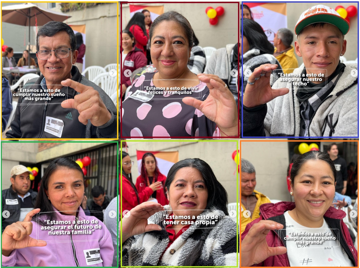 La Caja de la Vivienda Popular (CVP) se llenó de sonrisas, esperanza y abrazos el jueves 27 de noviembre, durante la firma de 16 promesas de compraventa del proyecto de Vivienda de Interés Social La Cabrera, ubicado en el Plan Parcial Tres Quebradas de Usme.