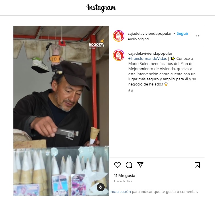 Instagram Mario Soler una nueva vida gracias al mejoramiento de su vivienda
