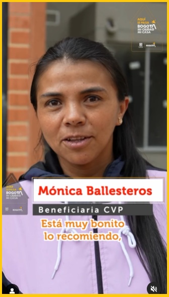 Monica Ballesteros Beneficiaria proyecto La Cabrera con reubicación segura 2025