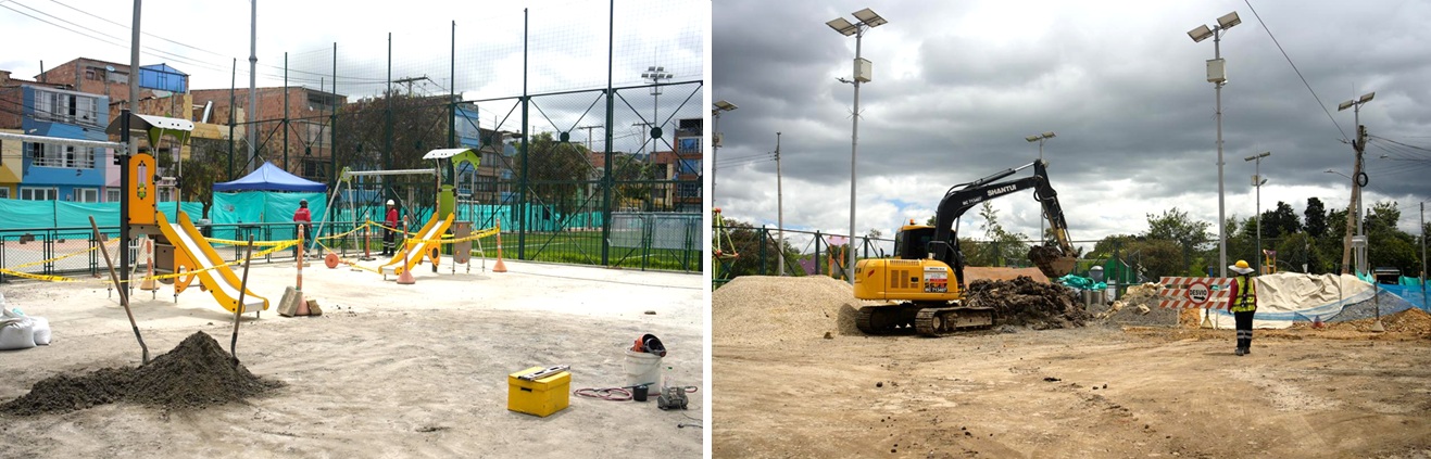 Transformación de los parques de barrios en localidad SUBA