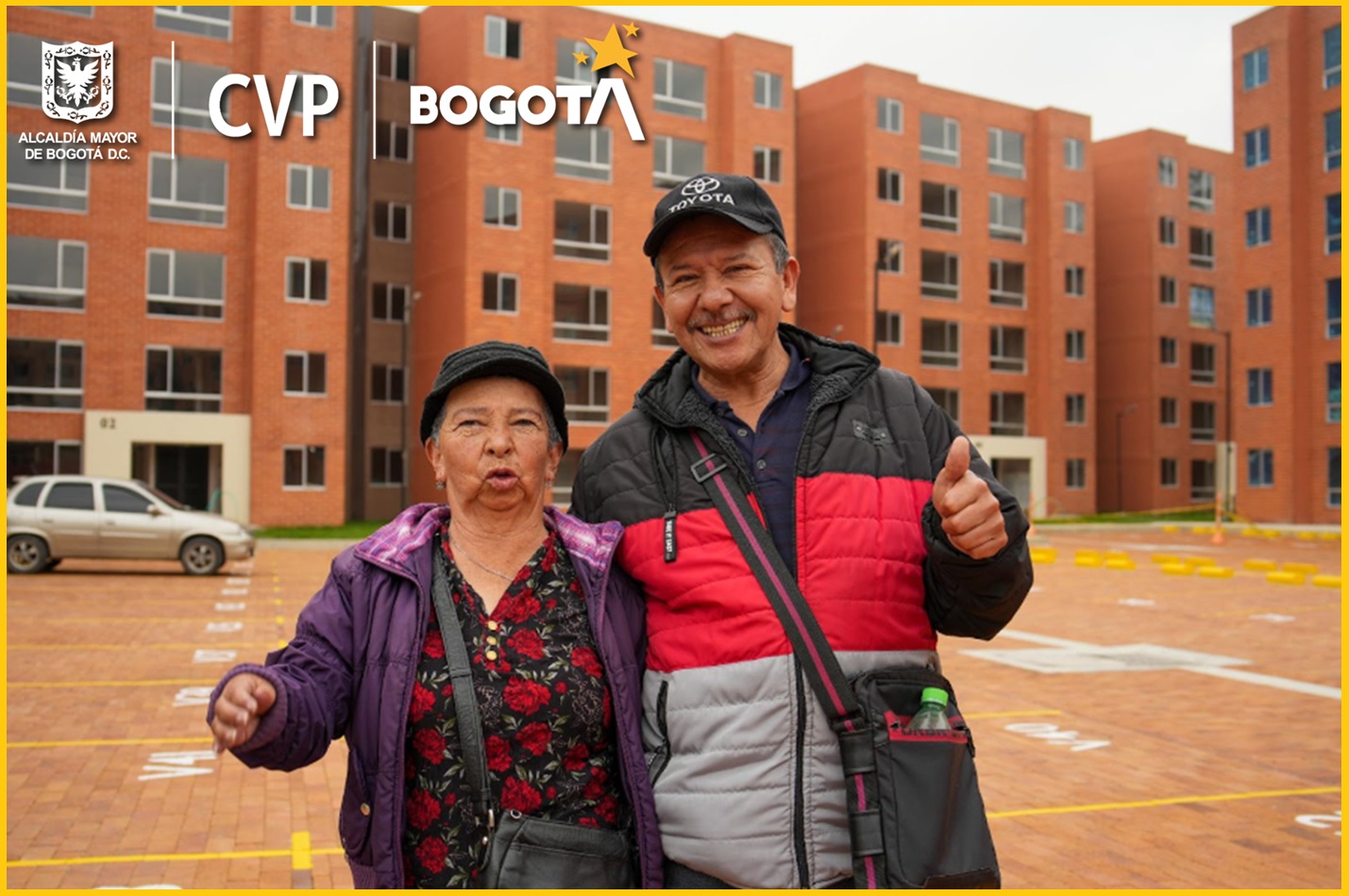Familia preseleccionada para el proyecto habitacional La Alegría, en la localidad de Bosa